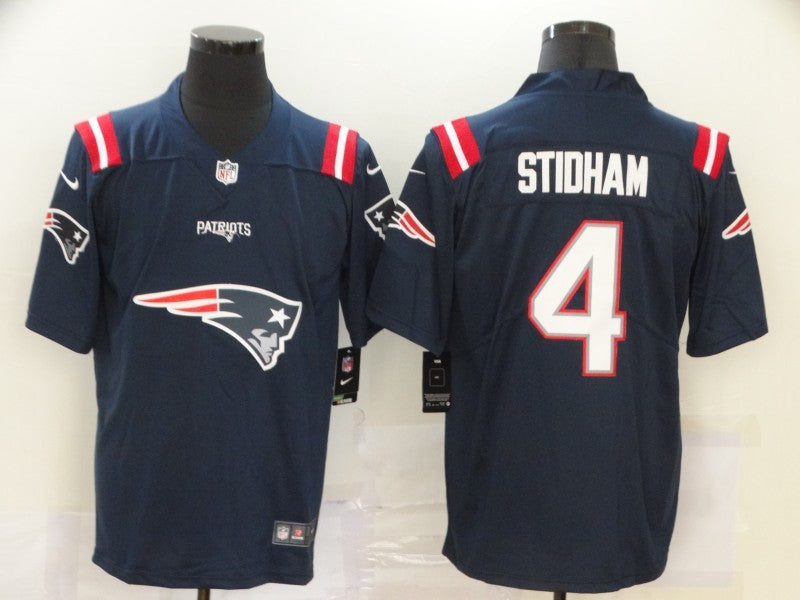 Men's New England Patriots Jarrett Stidham #4 Navy Player Game Jerseys