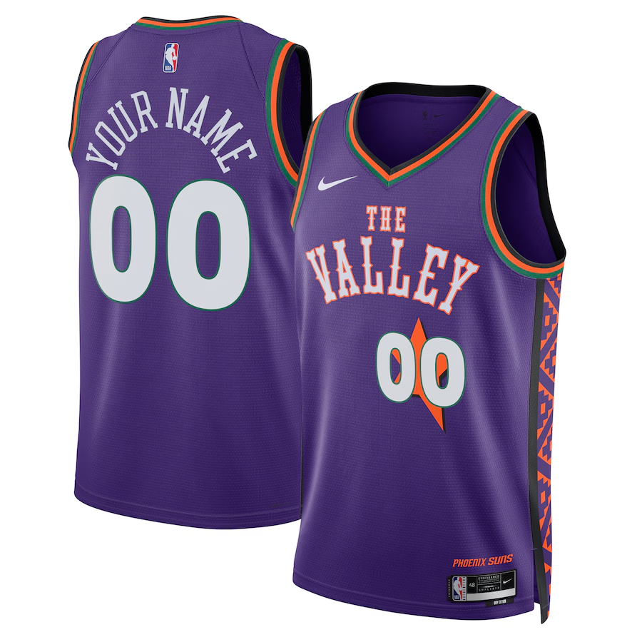 Men's Phoenix Suns Purple 2024/25 Custom Swingman Jerseys - City Edition