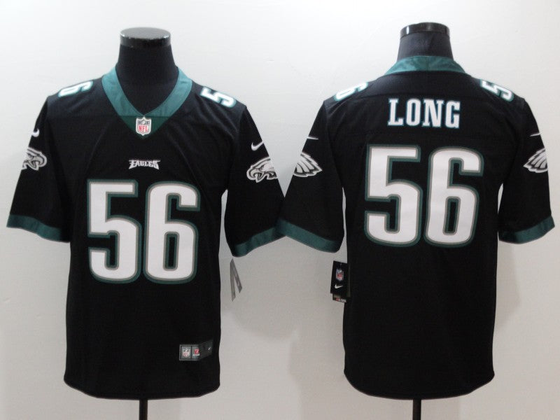 Men's Philadelphia Eagles Chris Long #56 Black Game Jerseys