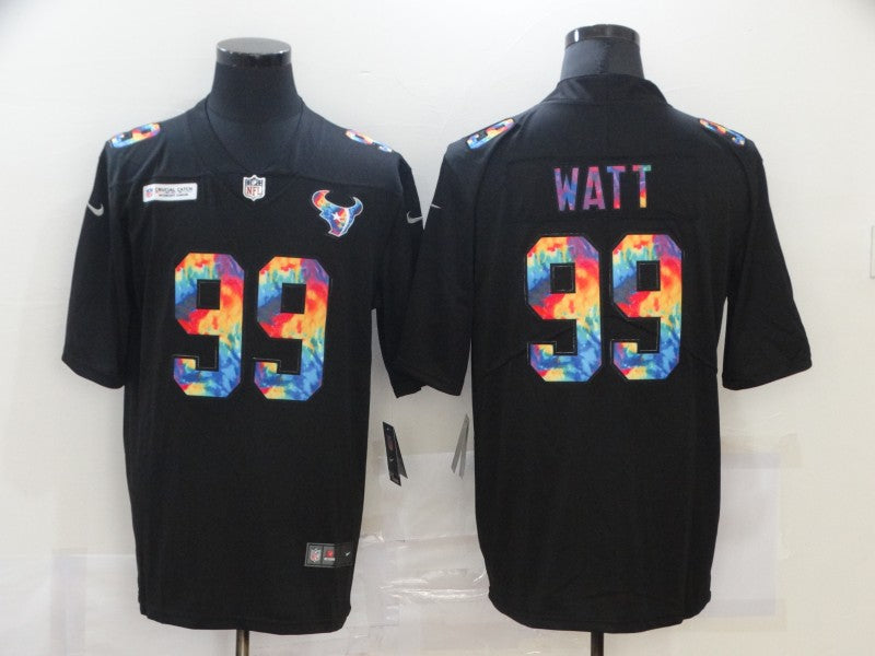 Men's Houston Texans #99 J.J. Watt Black Game Player Jerseys
