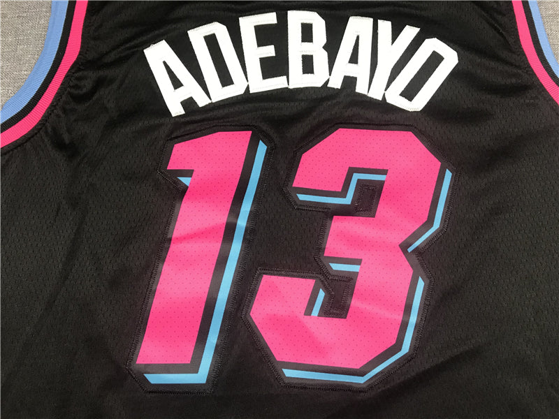 Men's Miami Heat Bam Adebayo #13 Black Swingman Player Jerseys