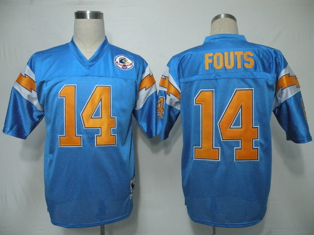 Men's San Diego Chargers Dan Fouts Mitchell & Ness Blue Legacy Replica Jerseys
