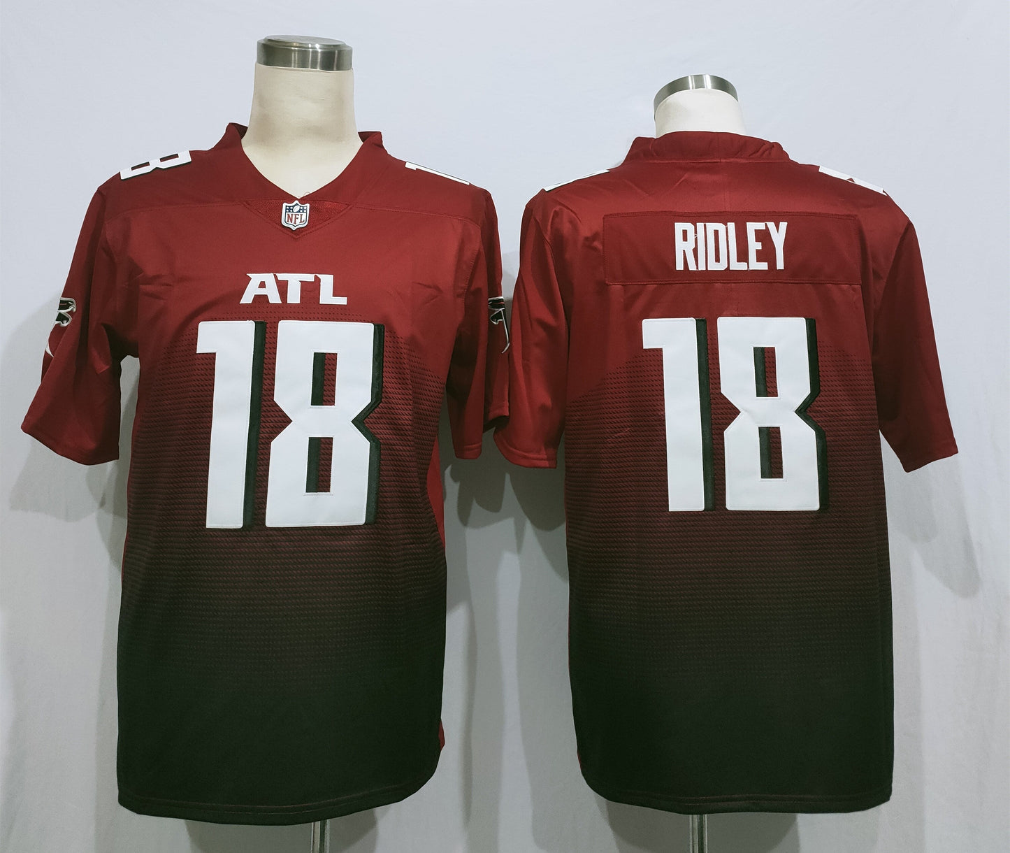Men's Atlanta Falcons Calvin Ridley #18 Red 2nd Alternate Game Jerseys