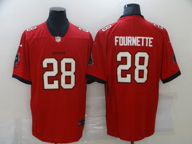 Men's Tampa Bay Buccaneers Leonard Fournette #28 Red Game Jerseys