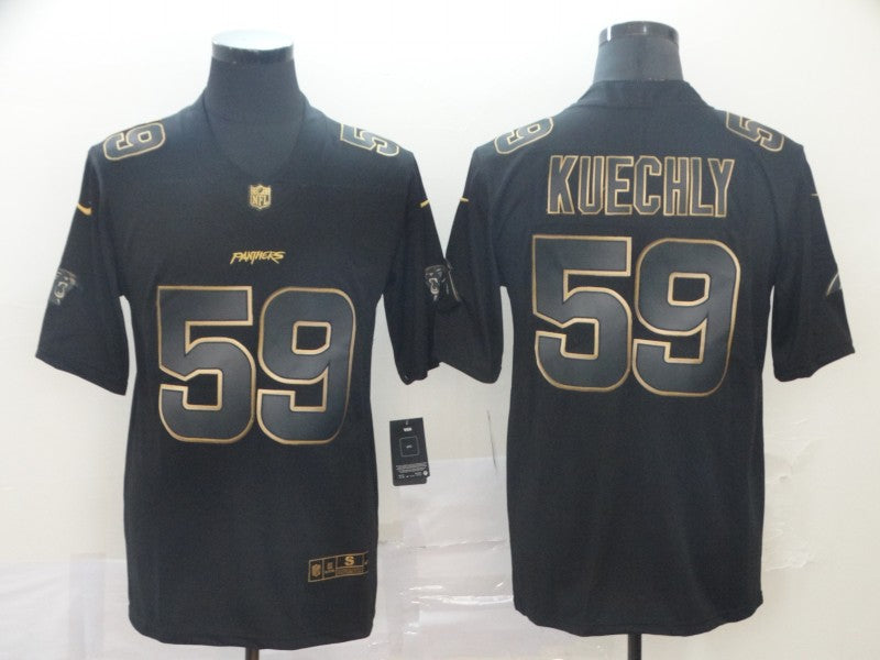 Men's Carolina Panthers Luke Kuechly #59 Black Player Game Jerseys