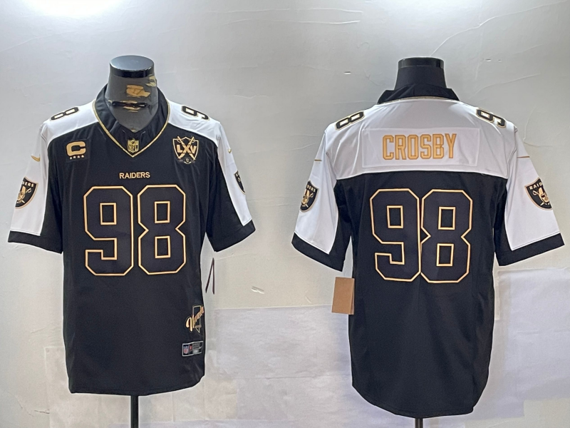 Men's Las Vegas Raiders Maxx Crosby #98 Black Alternate Game Player Jerseys