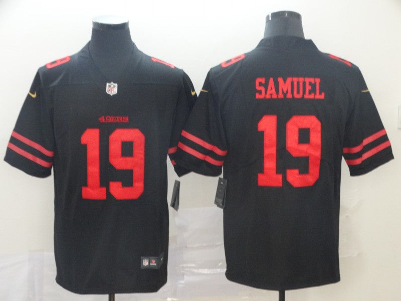 Men's San Francisco 49ers Deebo Samuel #19 Black Game Jerseys