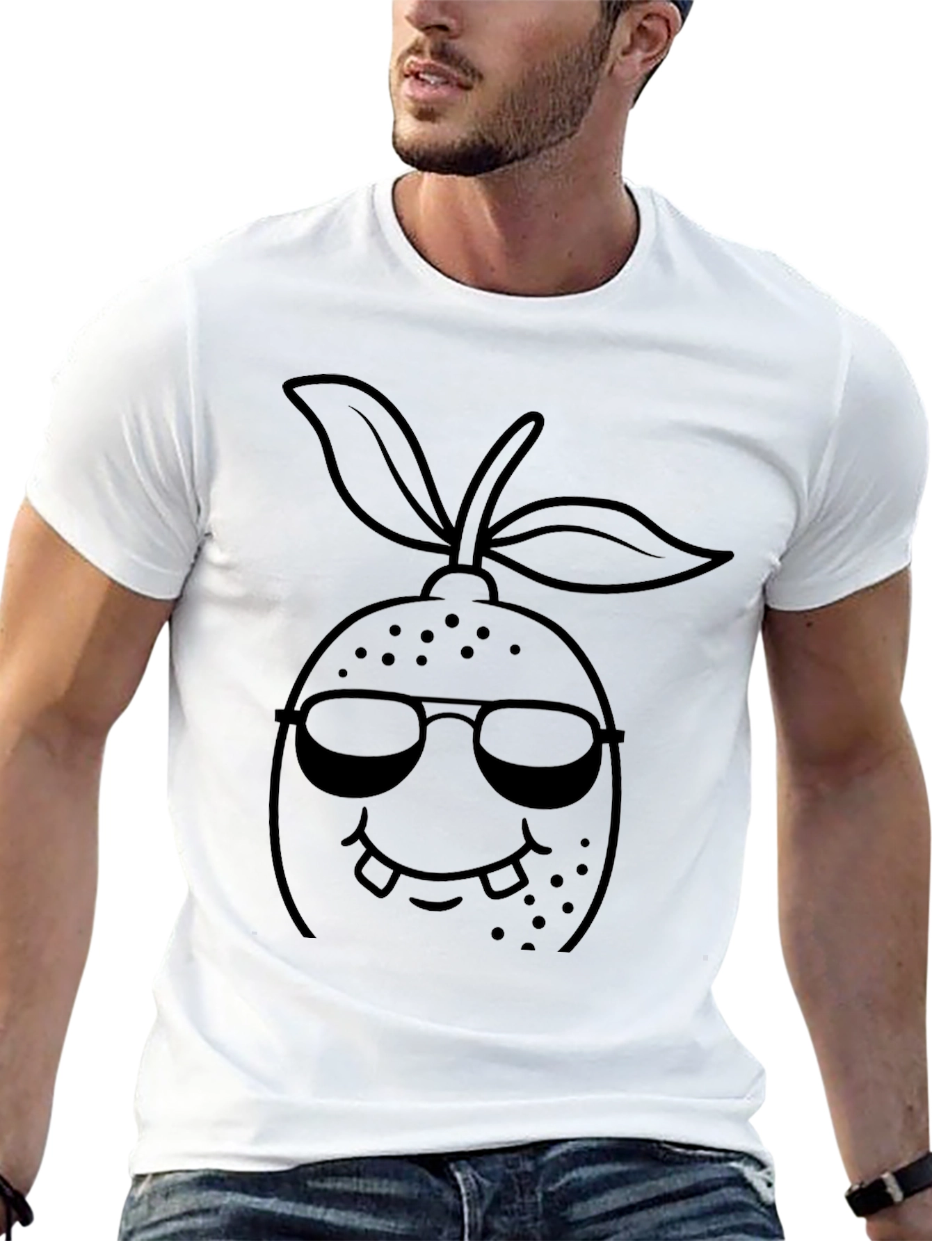 Cool Citrus Graphic Tee - Black
