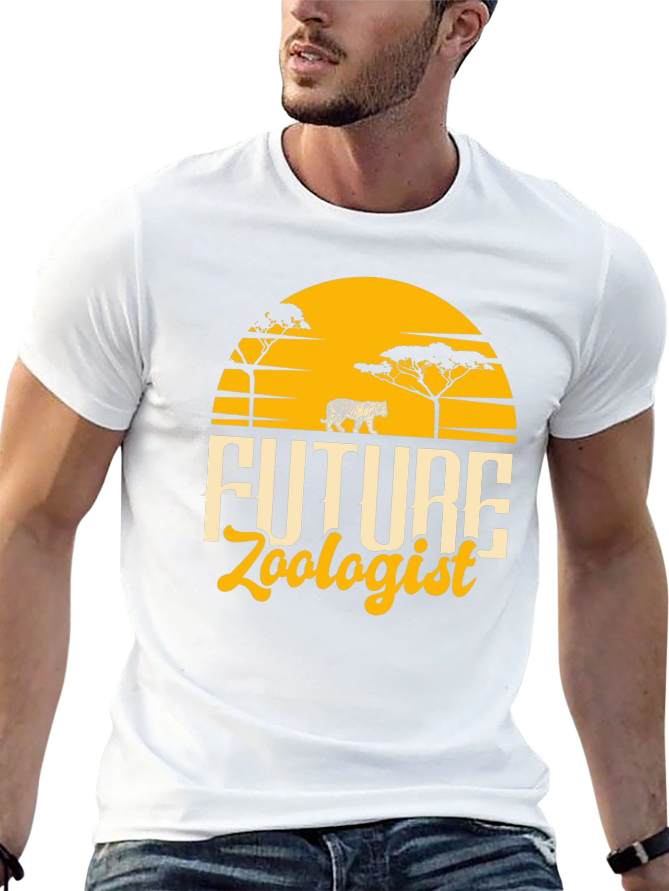 Future Zoologist Black Graphic T-Shirt
