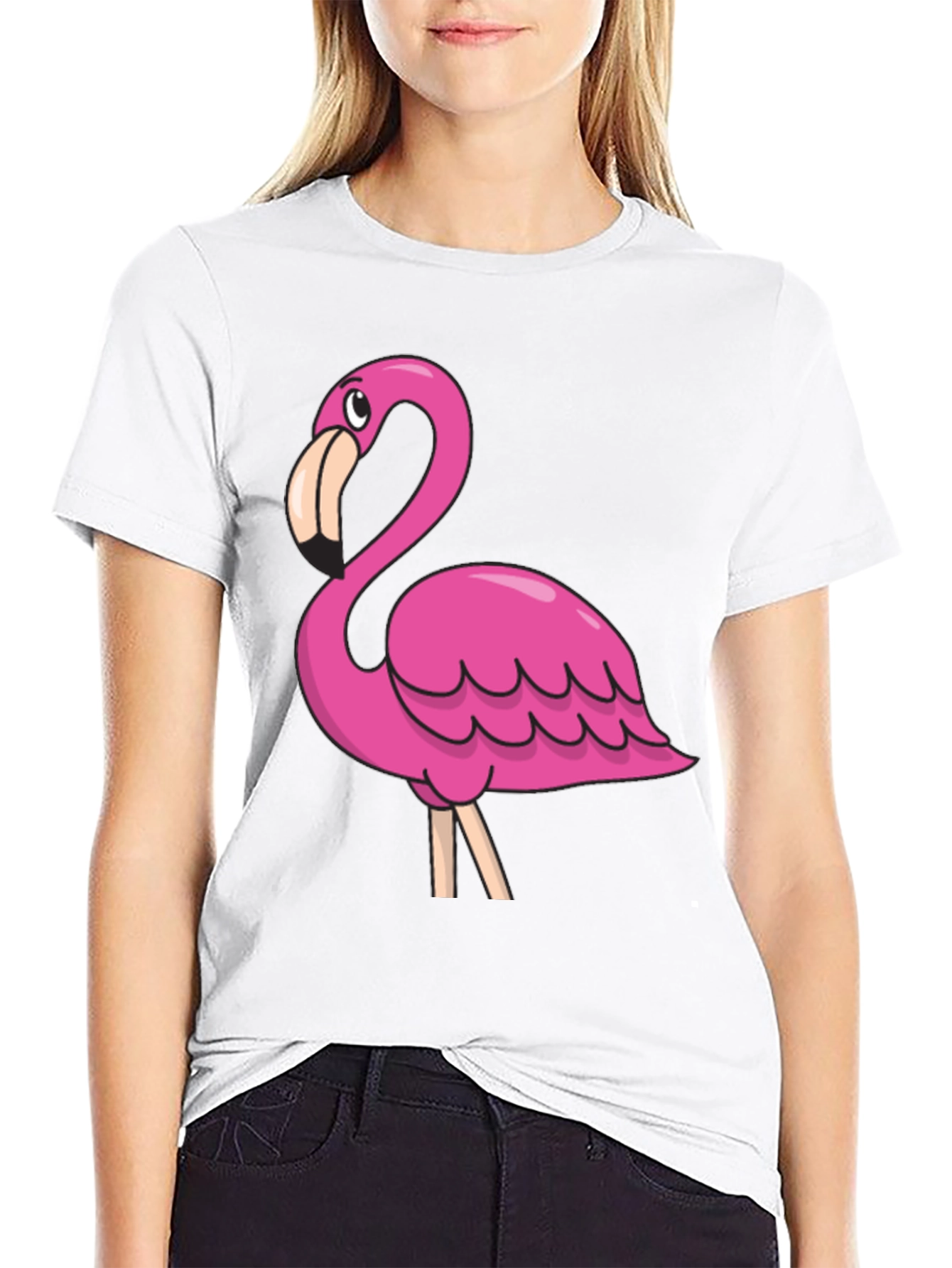 Flamingo Graphic T-Shirt - Trendy Casual Tee