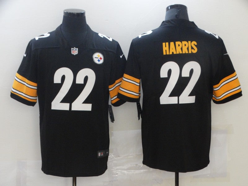 Men's Pittsburgh Steelers Najee Harris #22 Black Game Jerseys