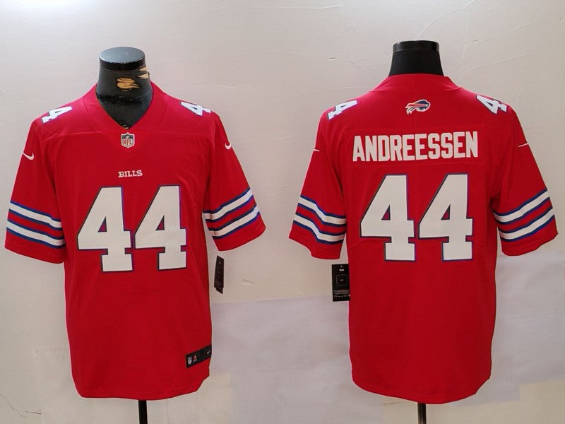 Men's Buffalo Bills Joe Andreessen #44 Red Game Jerseys