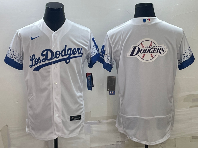 Men's Los Angeles Dodgers White Replica Baseball Jerseys