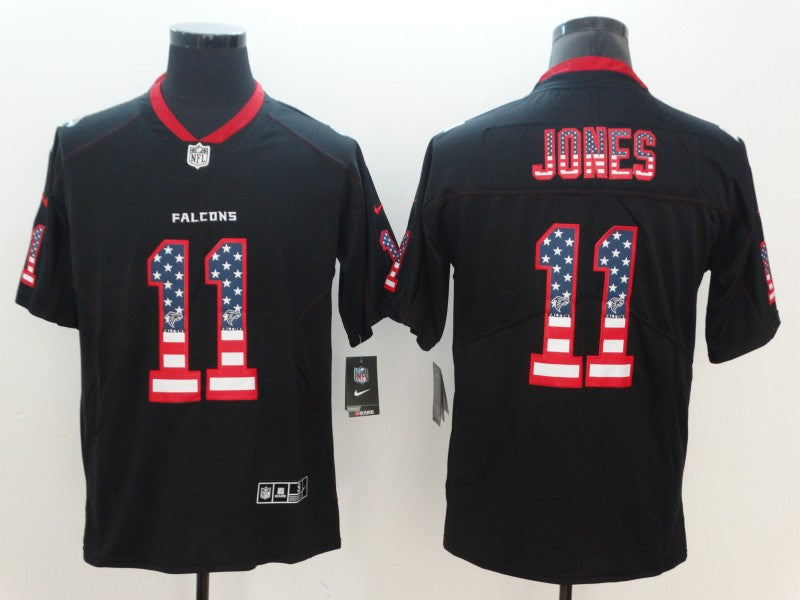 Men's Atlanta Falcons #11 Julio Jones Black Player Jerseys