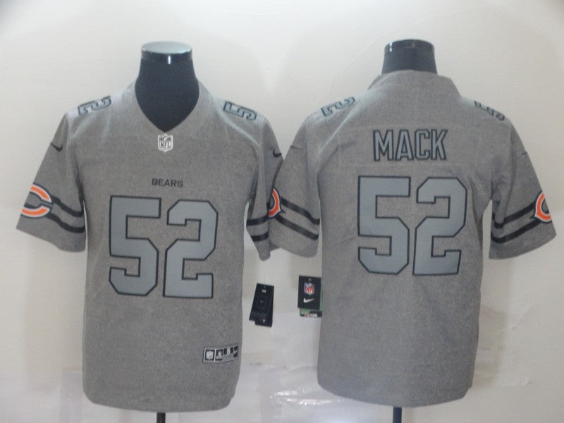 Men's Chicago Bears Khalil Mack #52 Gray Game Player Jerseys