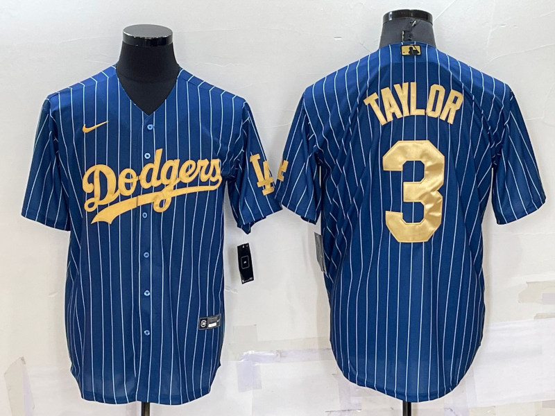 Men's Los Angeles Dodgers Chris Taylor #3 Blue Fashion Stitched Jerseys