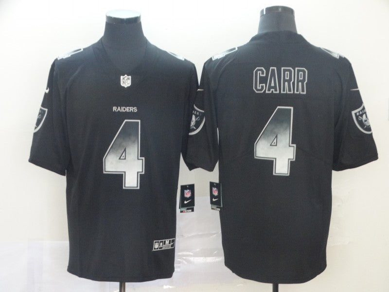 Men's Las Vegas Raiders #4 Derek Carr Black Game Jerseys