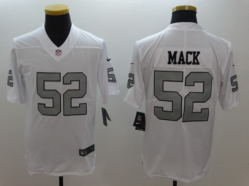 Men's Las Vegas Raiders Khalil Mack #52 White Player Game Jerseys