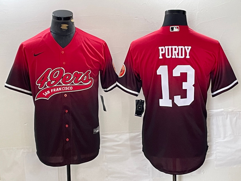 Men's San Francisco 49ers Brock Purdy #13 Scarlet Player Jerseys