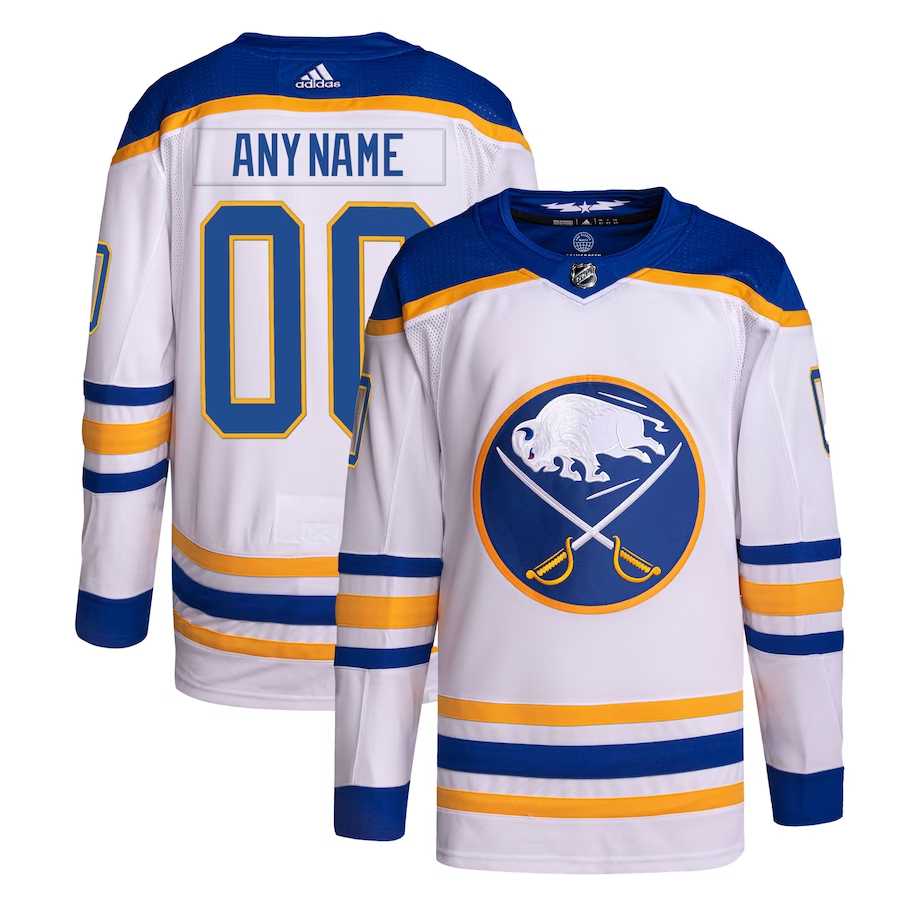 Men's Buffalo Sabres White Custom Player Jerseys