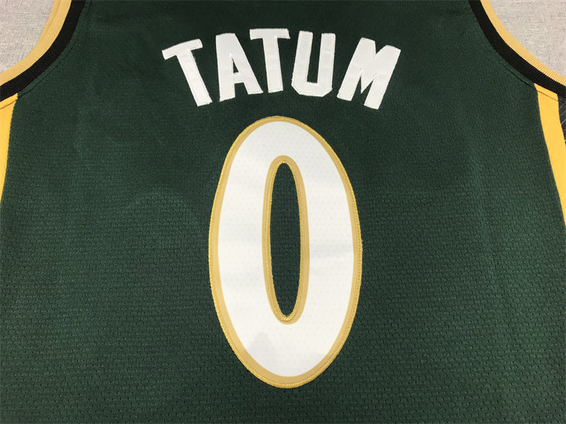 Men's Boston Celtics Jayson Tatum #0 Green 2022/23 Swingman Jerseys - City Edition