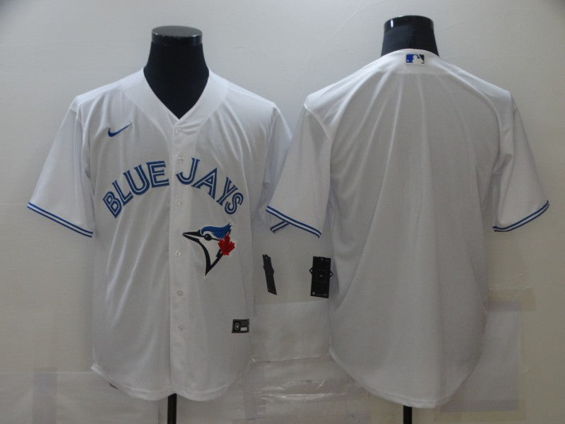 Men's Toronto Blue Jays White Home Blank Replica Jerseys