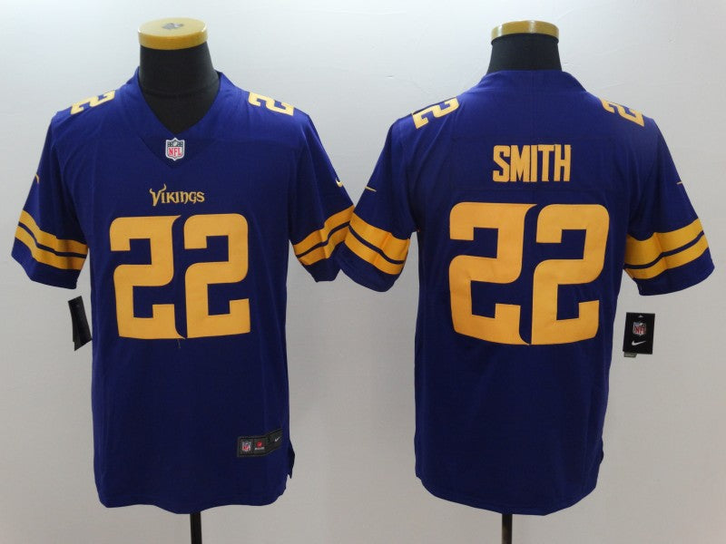 Men's Minnesota Vikings Harrison Smith #22 Purple Game Player Jerseys