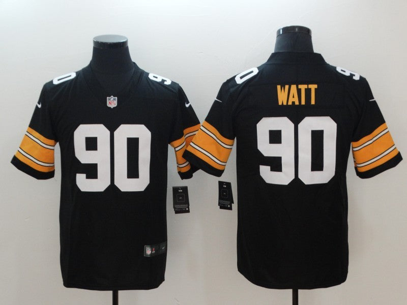 Men's Pittsburgh Steelers T.J. Watt #90 Black Player Game Jerseys