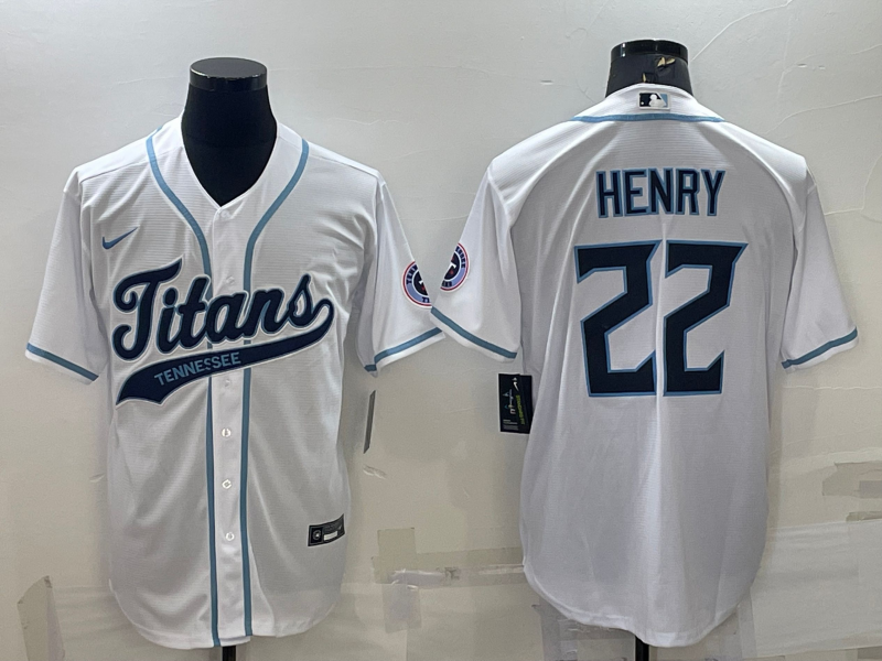 Men's Tennessee Titans Derrick Henry #22 White Player Jerseys