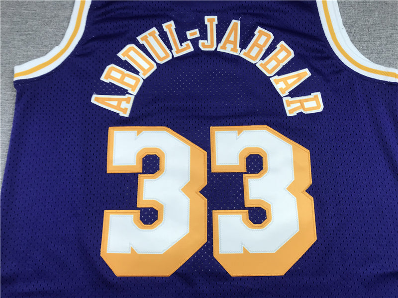Men's Los Angeles Lakers Kareem Abdul-Jabbar Hardwood Classics Swingman Jerseys