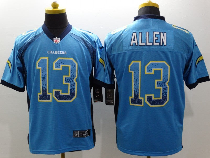 Men's Los Angeles Chargers Keenan Allen #13 Blue Game Jerseys