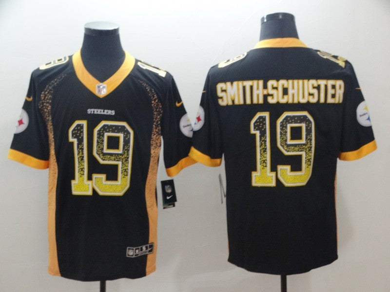 Men's Pittsburgh Steelers JuJu Smith-Schuster #19 Black Authentic Player Jerseys
