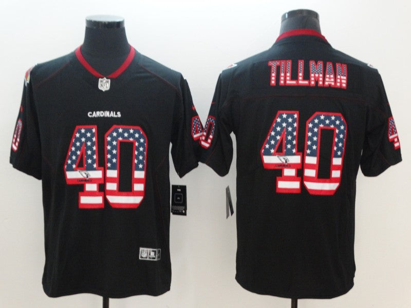 Men's Arizona Cardinals Pat Tillman #40 Black Player Jerseys