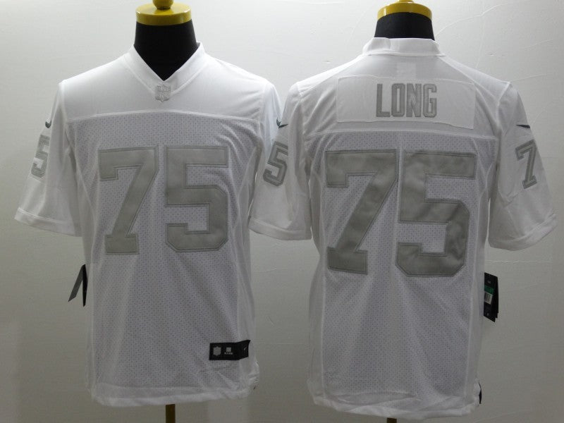 Men's Las Vegas Raiders Howie Long #75 White Game Jerseys