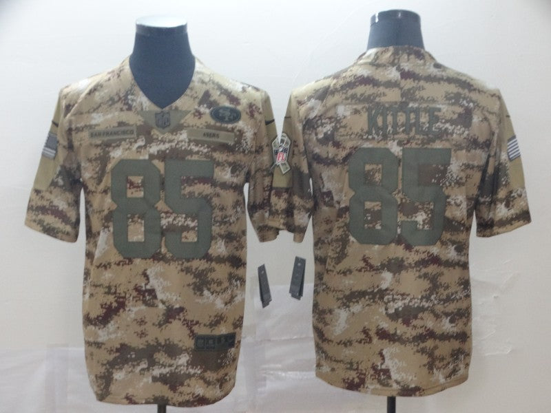 Men's San Francisco 49ers George Kittle #85 Camouflage Game Jerseys