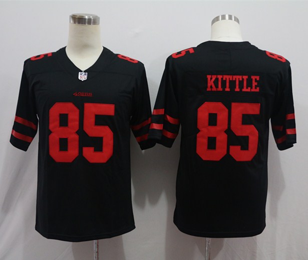 Men's San Francisco 49ers George Kittle #85 Black Game Jerseys