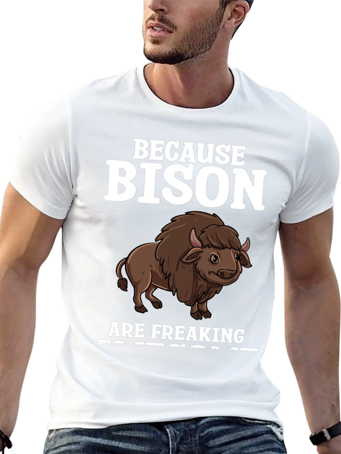 Bison Freaking Awesome Graphic Tee