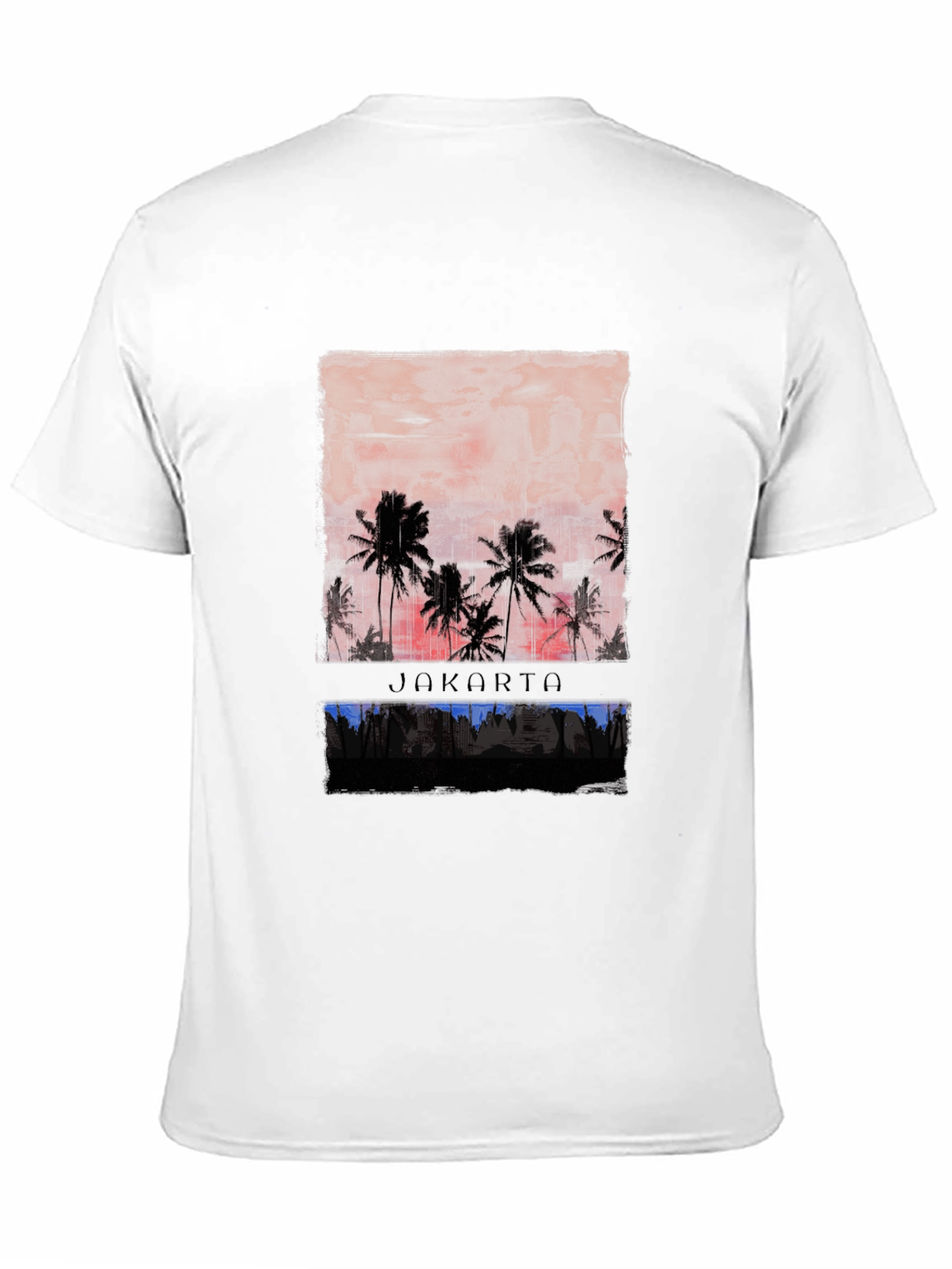 Jakarta Palm Sunset Graphic Tee