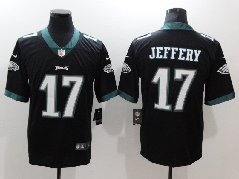 Men's Philadelphia Eagles Alshon Jeffery #17 Black Game Jerseys