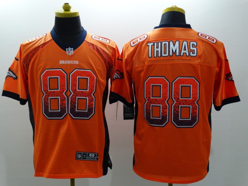 Men's Denver Broncos Demaryius Thomas #88 Orange Player Game Jerseys