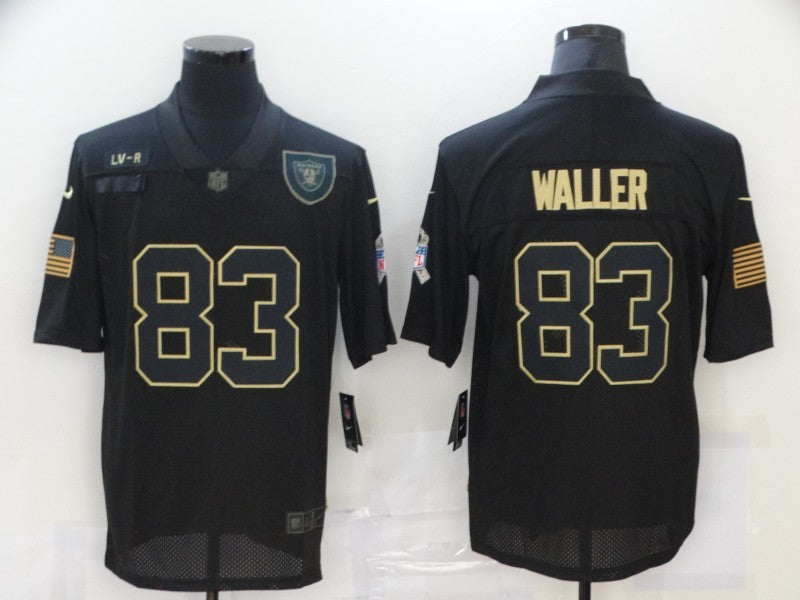 Men's Las Vegas Raiders Darren Waller #83 Black Player Game Jerseys
