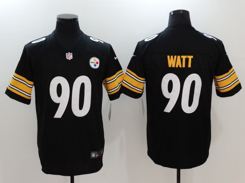 Men's Pittsburgh Steelers T.J. Watt #90 Black Game Player Jerseys