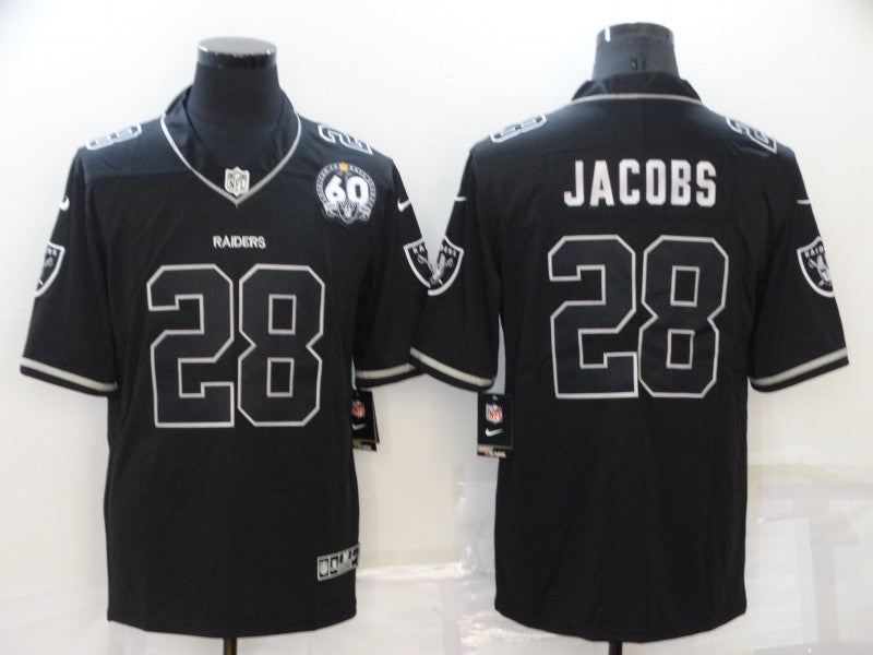 Men's Las Vegas Raiders Josh Jacobs Black Game Player Jerseys