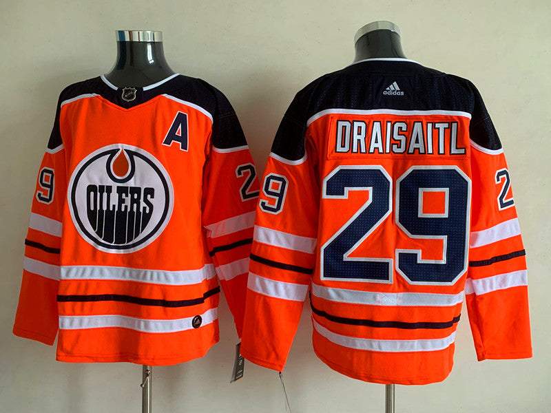 Men's Edmonton Oilers Leon Draisaitl #29 Orange Breakaway Player Jerseys