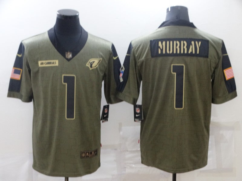 Men's Arizona Cardinals Kyler Murray #1 Brown Game Player Jerseys