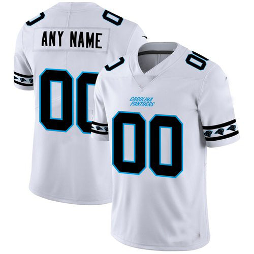 Custom1 Carolina Panthers White Team Logo Vapor Limited Jerseys Stitched Jerseys Football Jerseys