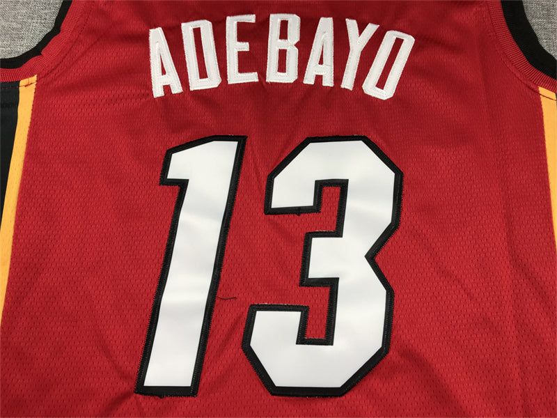 Men's Miami Heat Bam Adebayo #13 Red 2022/23 Swingman Jerseys - Statement Edition