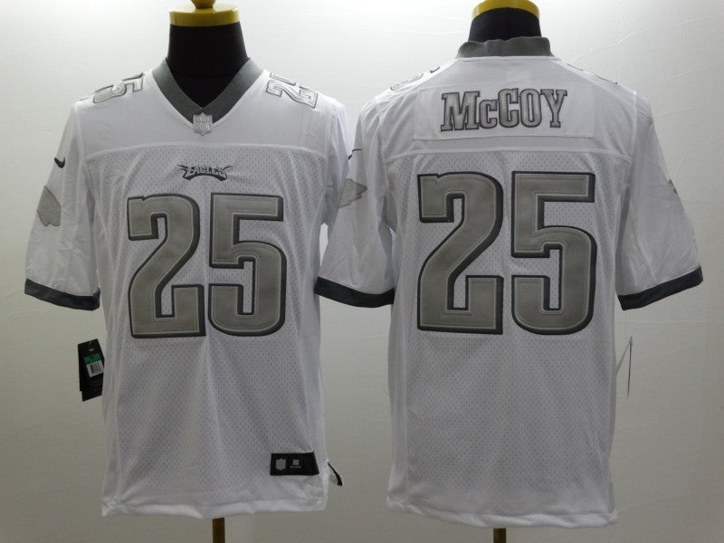 Men's Philadelphia Eagles LeSean McCoy #25 White Game Jerseys