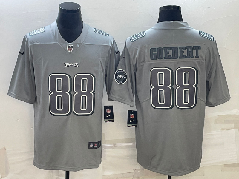 Men's Philadelphia Eagles Dallas Goedert #88 Gray Atmosphere Fashion Game Jerseys