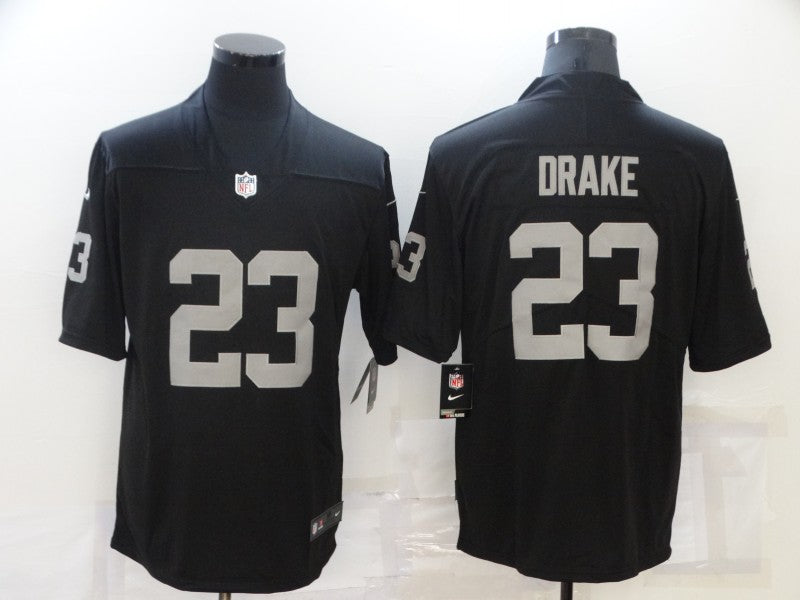 Men's Las Vegas Raiders Kenyan Drake #23 Black Game Jerseys
